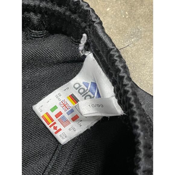 Vintage 1999 Adidas Mens Black Track Activewear Performance Pants Size Medium - Picture 6 of 6